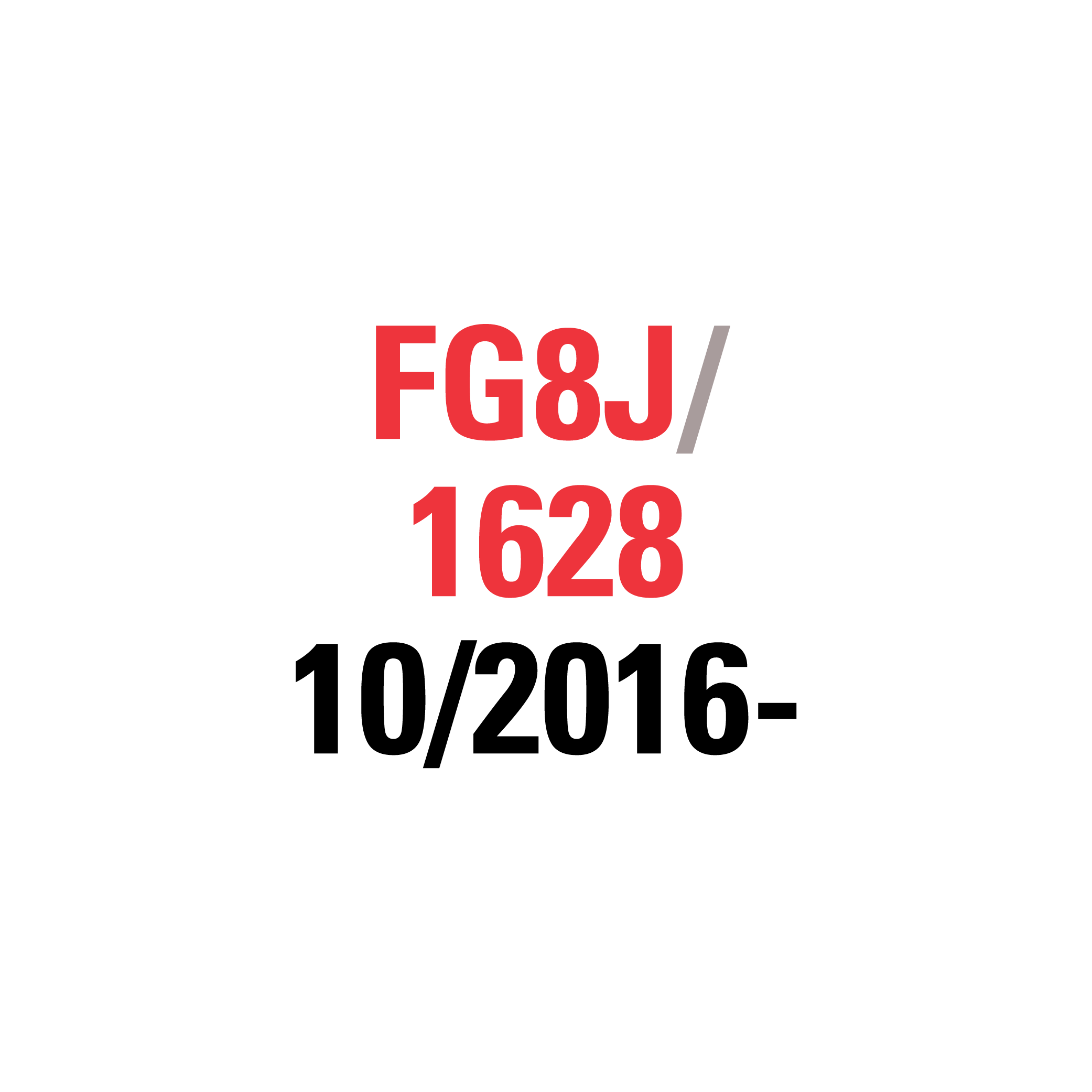 FG8J 1628 10/2016-